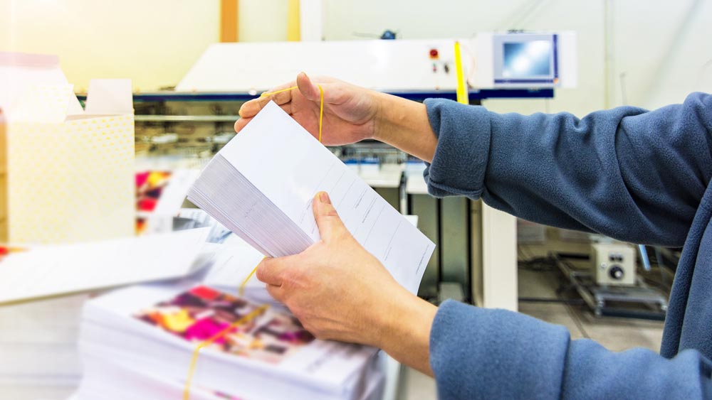 printer working on mailing