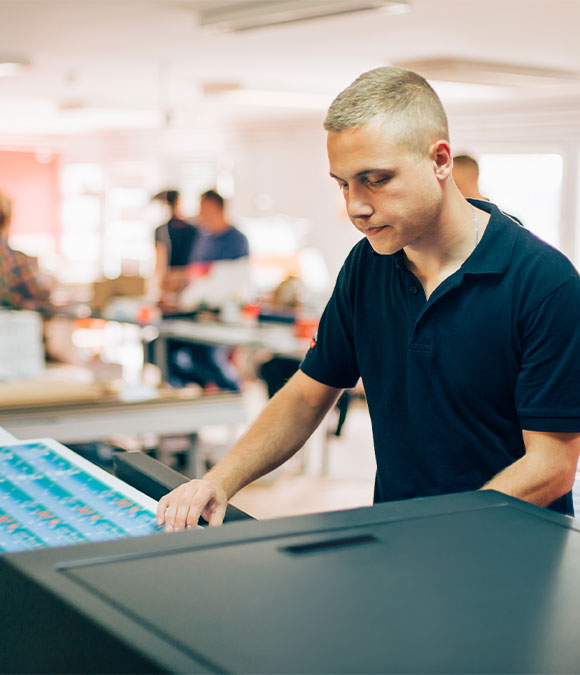 printing man working