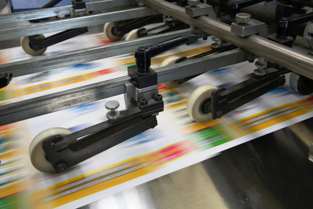 Working flyer printing machine